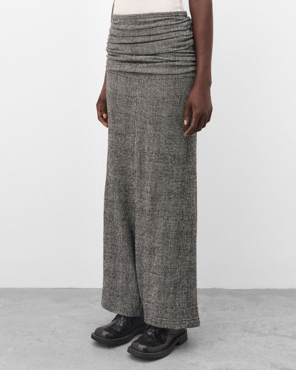 Junya Watanabe - Women's Glen Check Hight Waist Trousers - (Black/White)