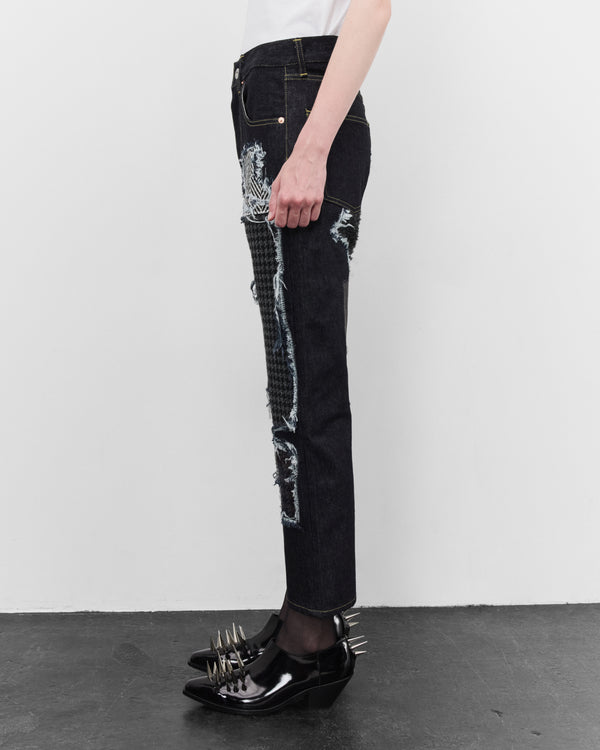 Junya Watanabe - Women's Patchwork Denim Jeans - (Indigo)