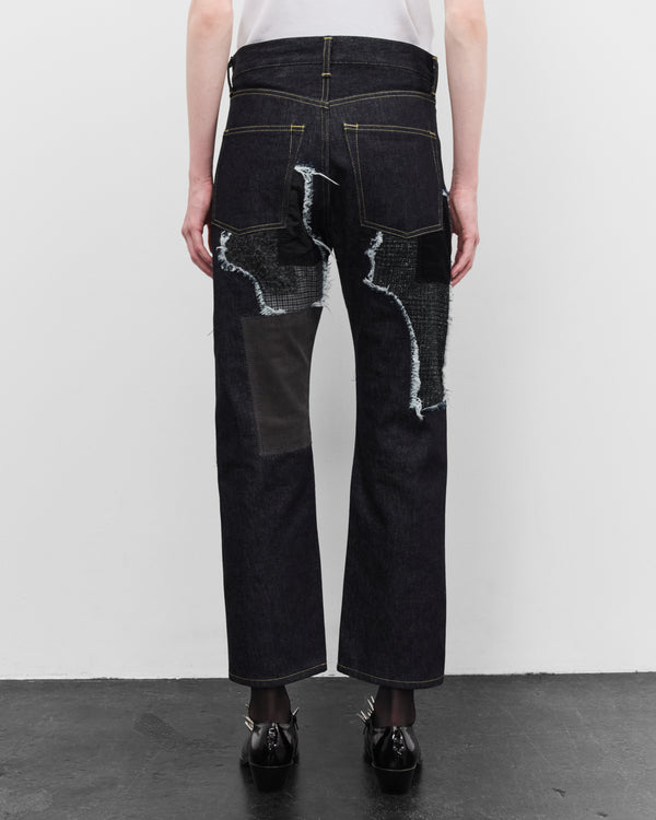 Junya Watanabe - Women's Patchwork Denim Jeans - (Indigo)