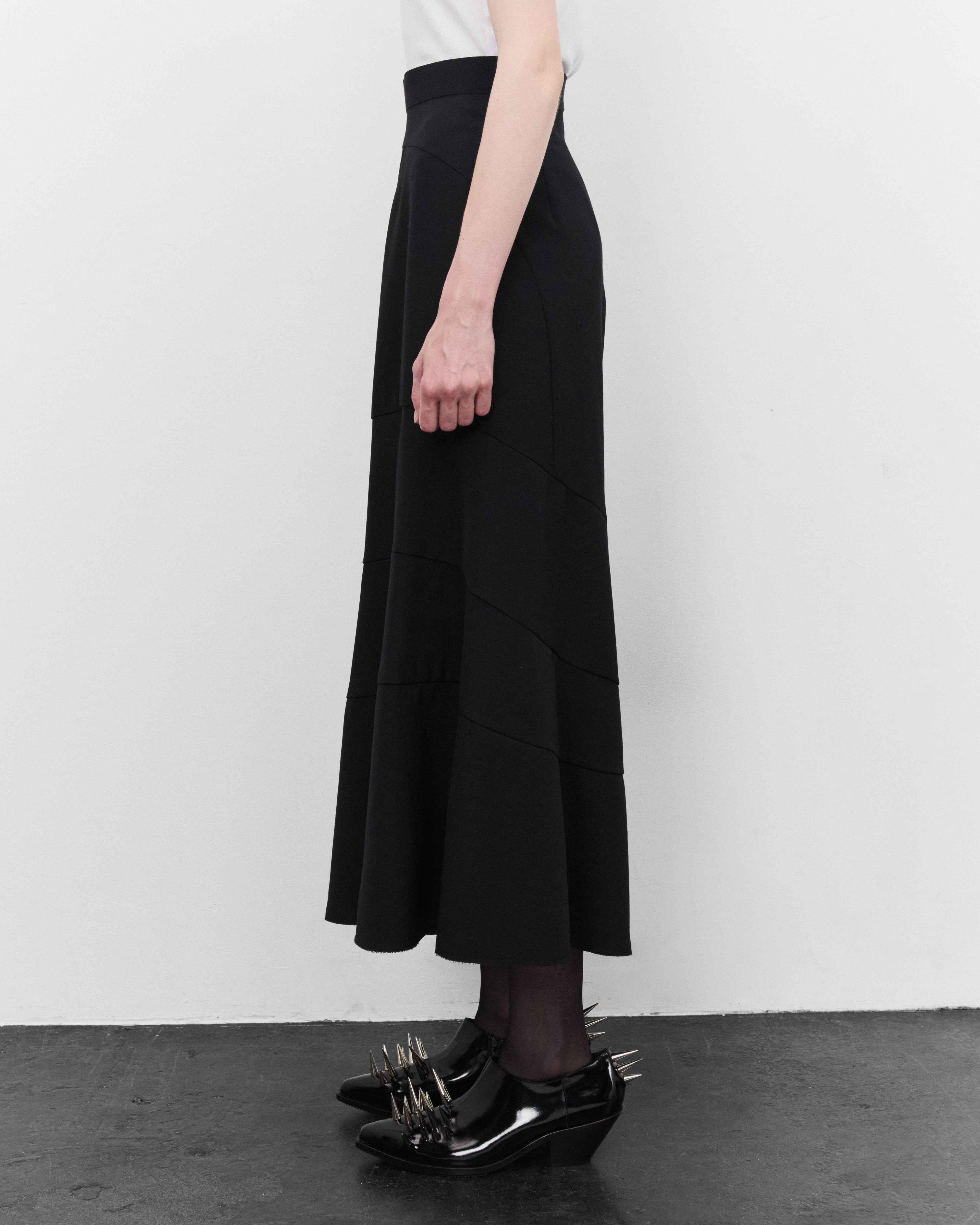 Junya watanabe パンプス Junya Watanabe: Women's High Waist Panelled Trousers (Black