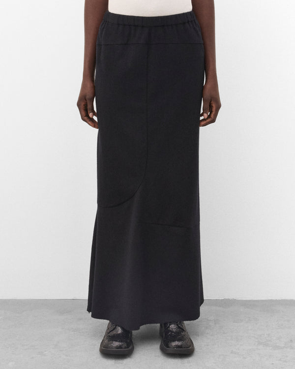 Junya Watanabe - Women's Wool Panelled Skirt - (Black)