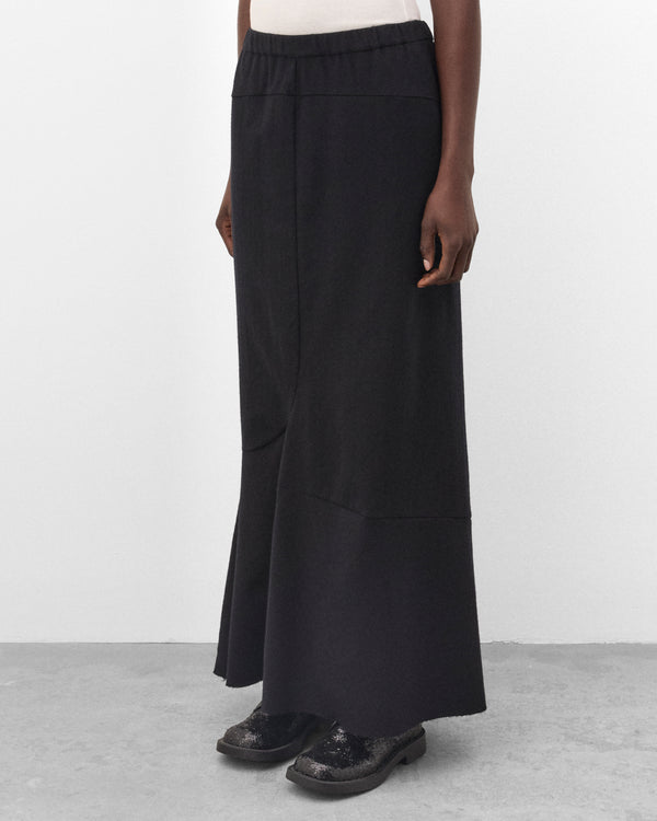 Junya Watanabe - Women's Wool Panelled Skirt - (Black)