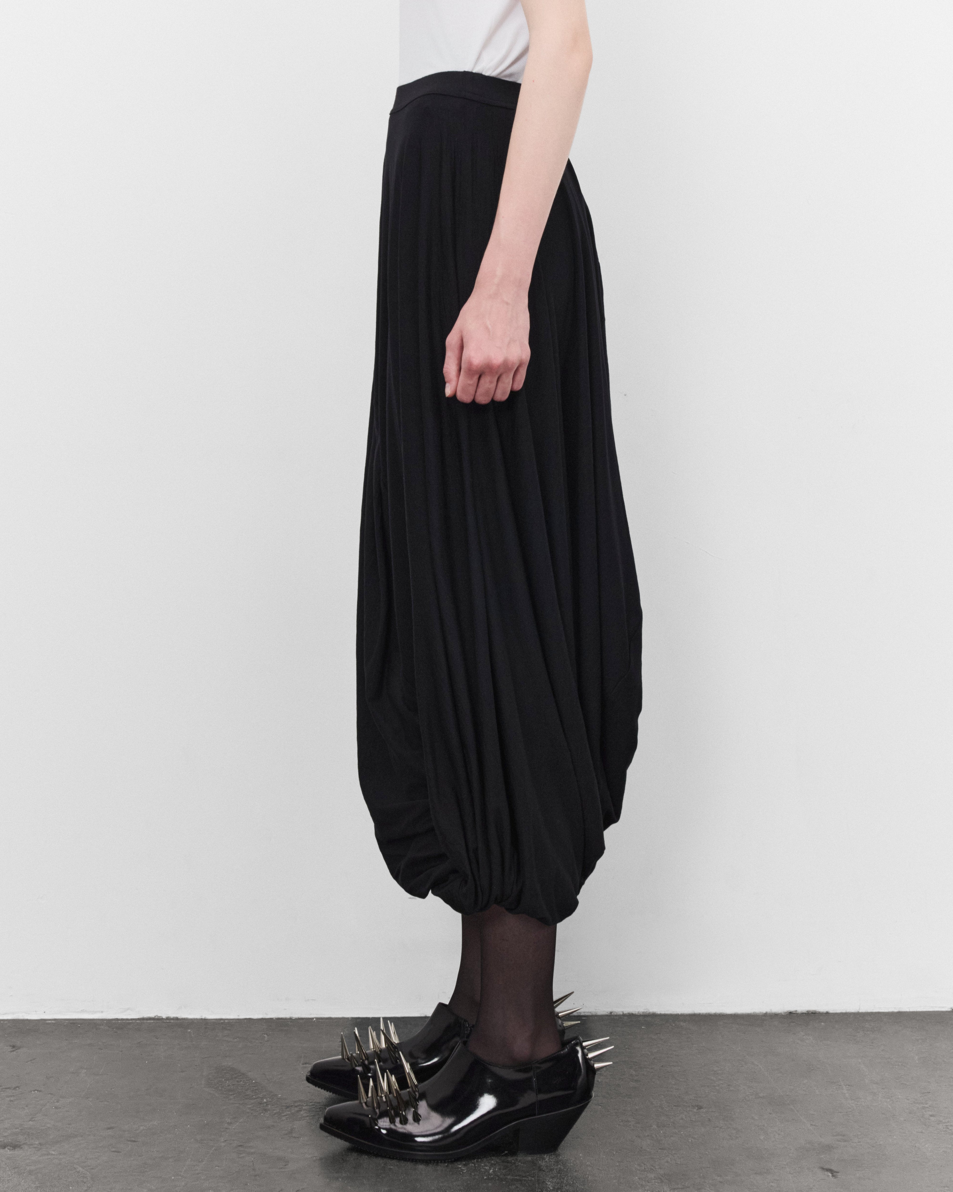 Junya Watanabe: Women's Draped Skirt (Black) | Dover Street Market