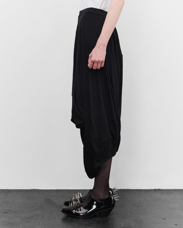 Junya Watanabe - Women's Draped Wool Skirt - (Black)