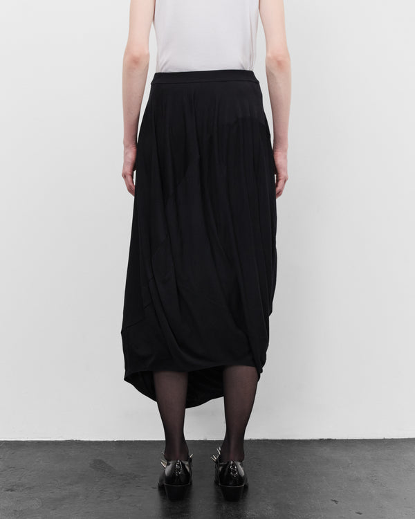 Junya Watanabe - Women's Draped Wool Skirt - (Black)