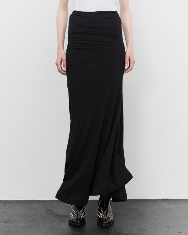 Junya Watanabe - Women's Flared Hem Column Skirt - (Black)