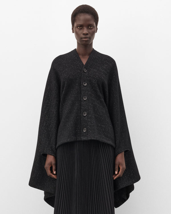 Junya Watanabe - Women's Glitter Cape Cardigan - (Black)