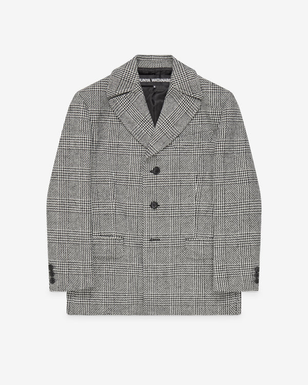 Junya Watanabe - Women's Wool Check Blazer - (Black/White)