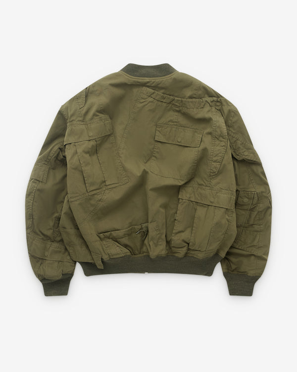 EYE Junya Watanabe Man - Men’s Rebuild By Needles Multi Pocket Bomber Jacket - (Khaki)