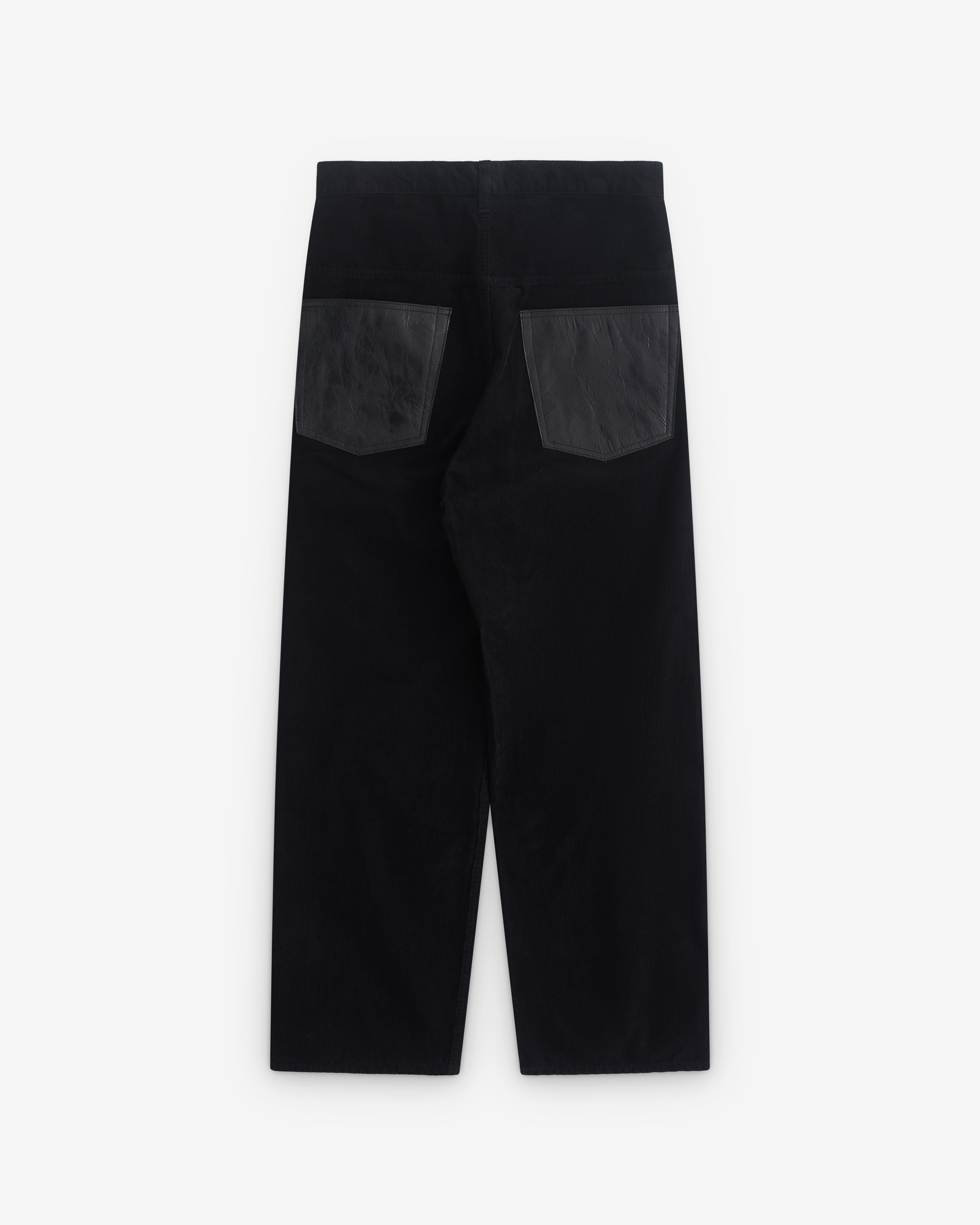 Junya Watanabe Man: Men's Needle Cord Tapered Trousers (Black