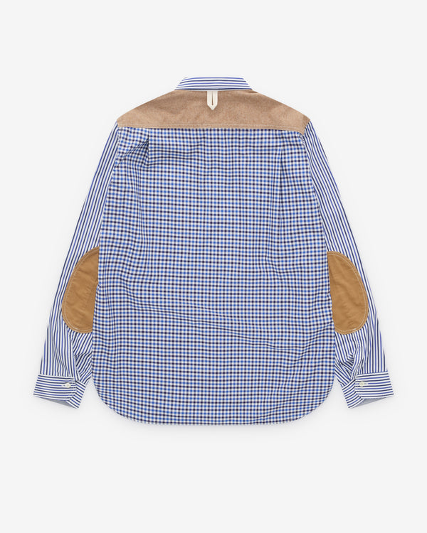 Junya Watanabe Man - Men’s Pinstripe And Check Shirt - (Multi)