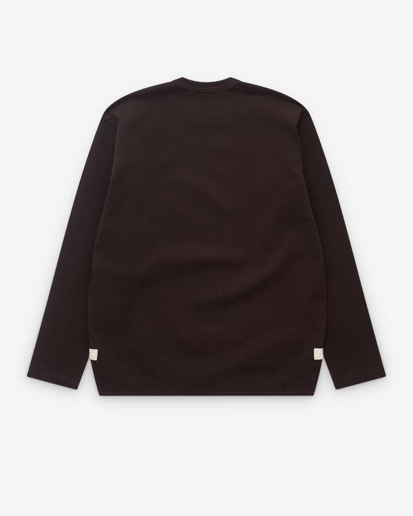 Junya Watanabe Man - Men’s Wool Blend Long Sleeve T-Shirt - (Brown)