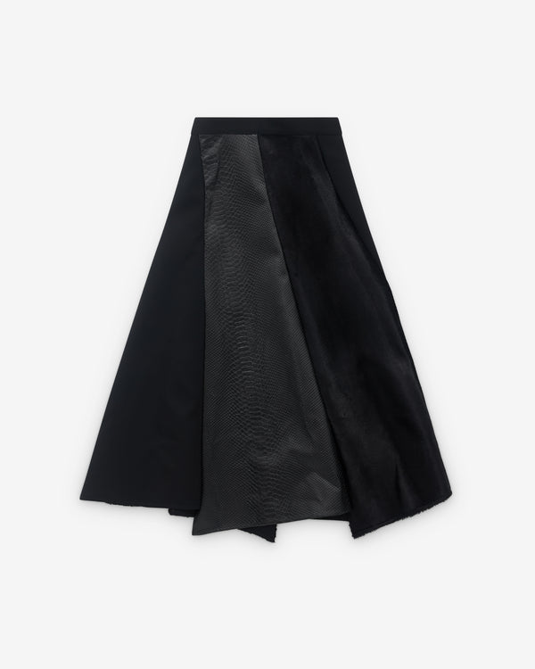 Junya Watanabe - Women’s Panelled Skirt - (Black)