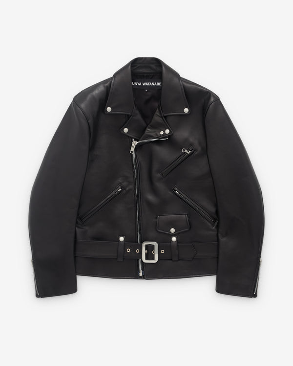 Junya Watanabe - Women’s Leather Biker Jacket - (Black)