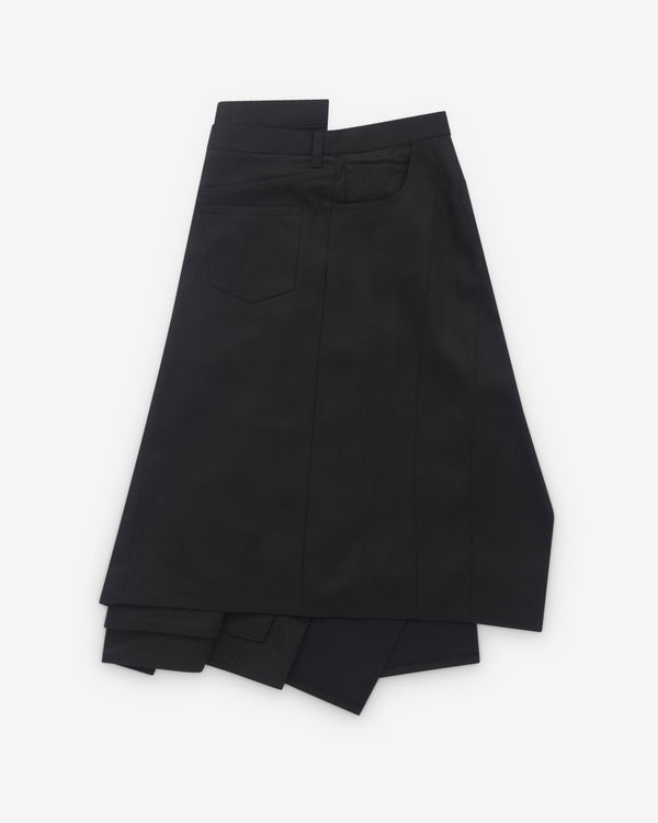 Junya Watanabe - Women’s Asymmetric Wrap Skirt - (Black)