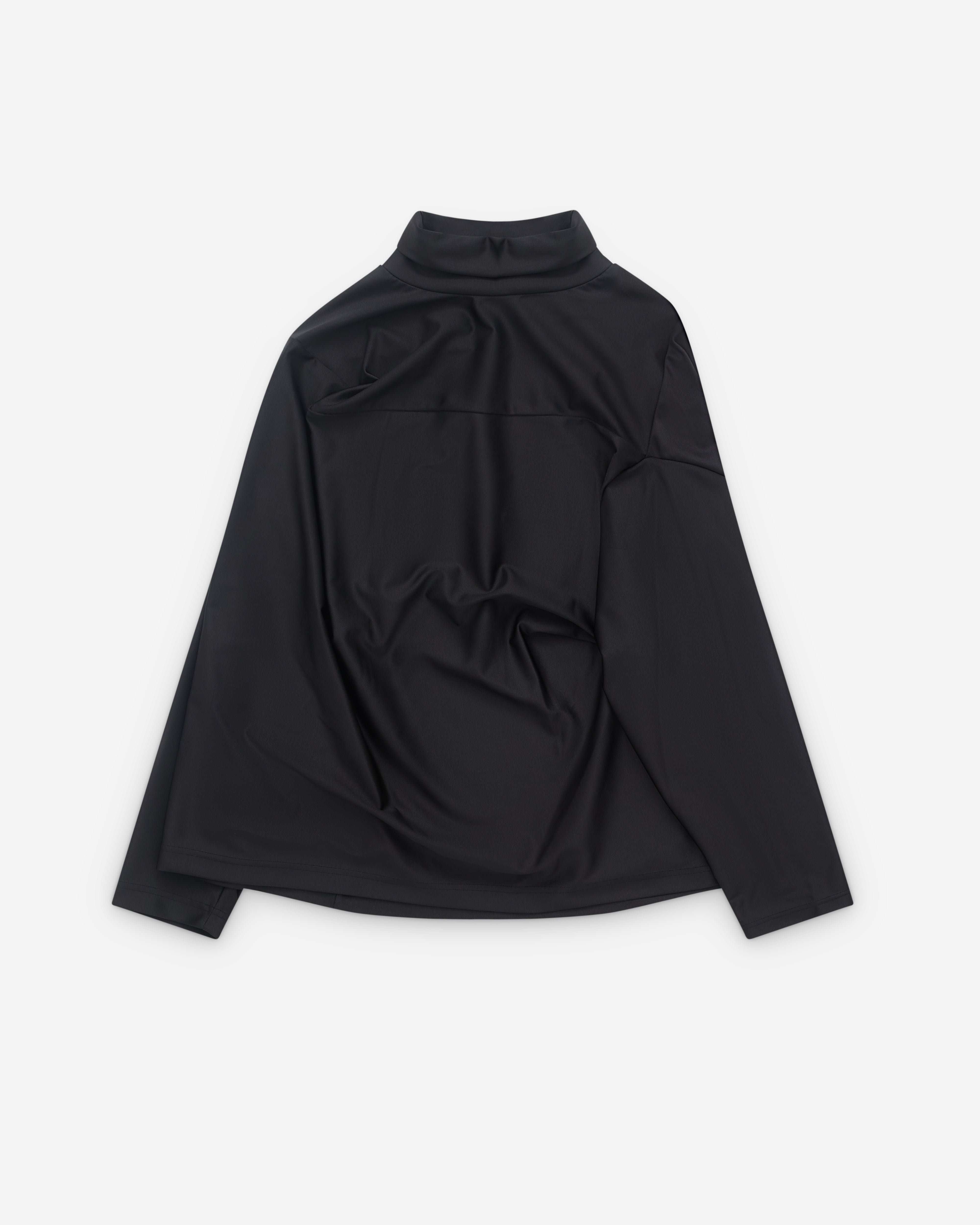 Junya Watanabe: Women's High Neck Asymmetric Long Sleeve Top
