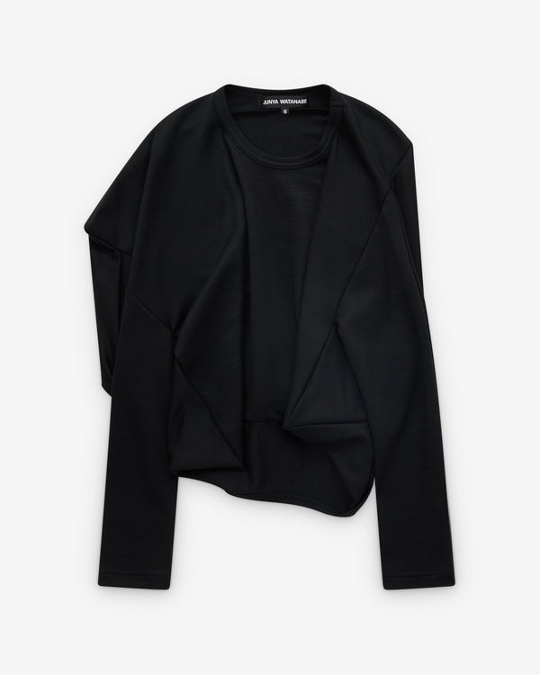 Junya Watanabe - Women’s Angular Long Sleeve T-Shirt - (Black)