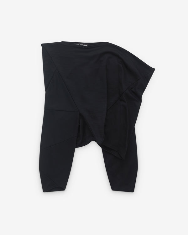 Junya Watanabe - Women’s Asymmetric Cropped T-Shirt - (Black)