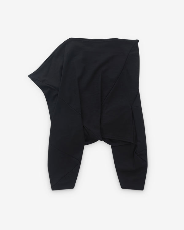 Junya Watanabe - Women’s Asymmetric Cropped T-Shirt - (Black)