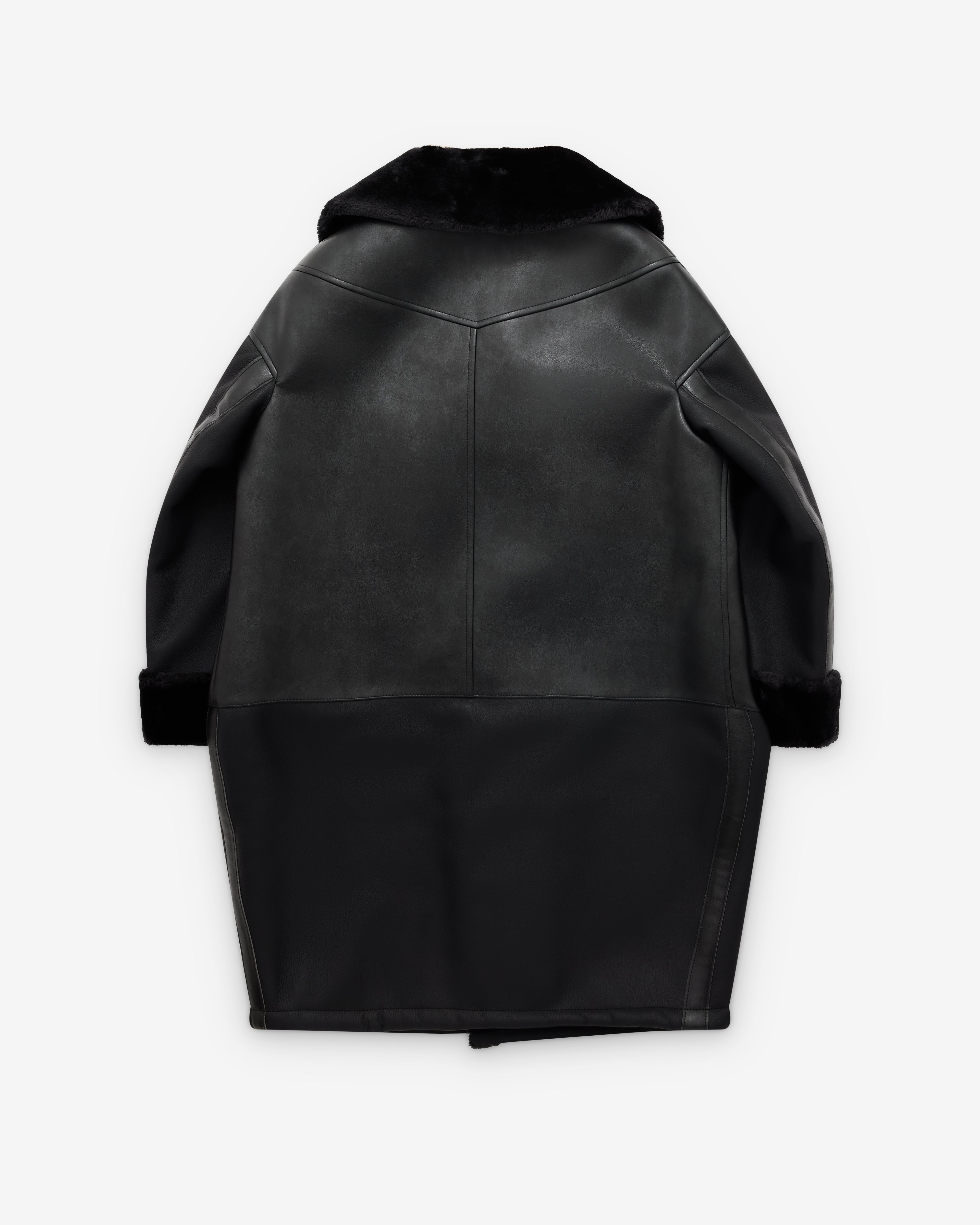 Junya Watanabe: Women's Faux Fur Trimmed Flight Jacket (Black