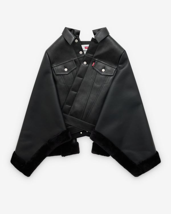 Junya Watanabe - Women’s Levi's Faux Leather Cape - (Black)