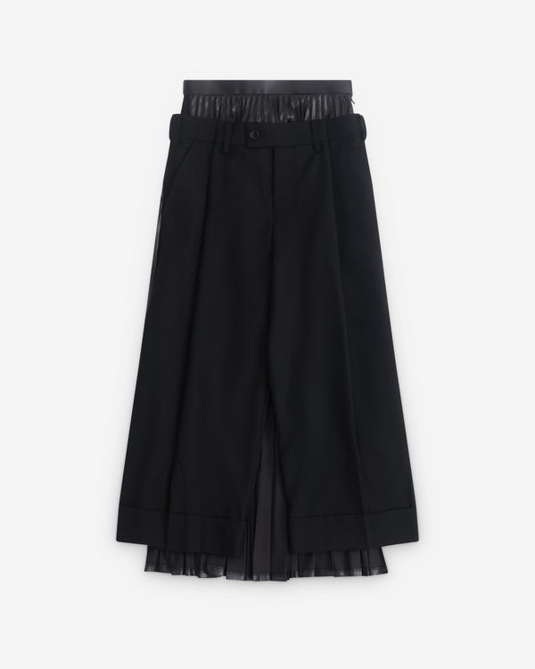 Junya Watanabe - Women’s Trousers With Pleated Skirt - (Black)
