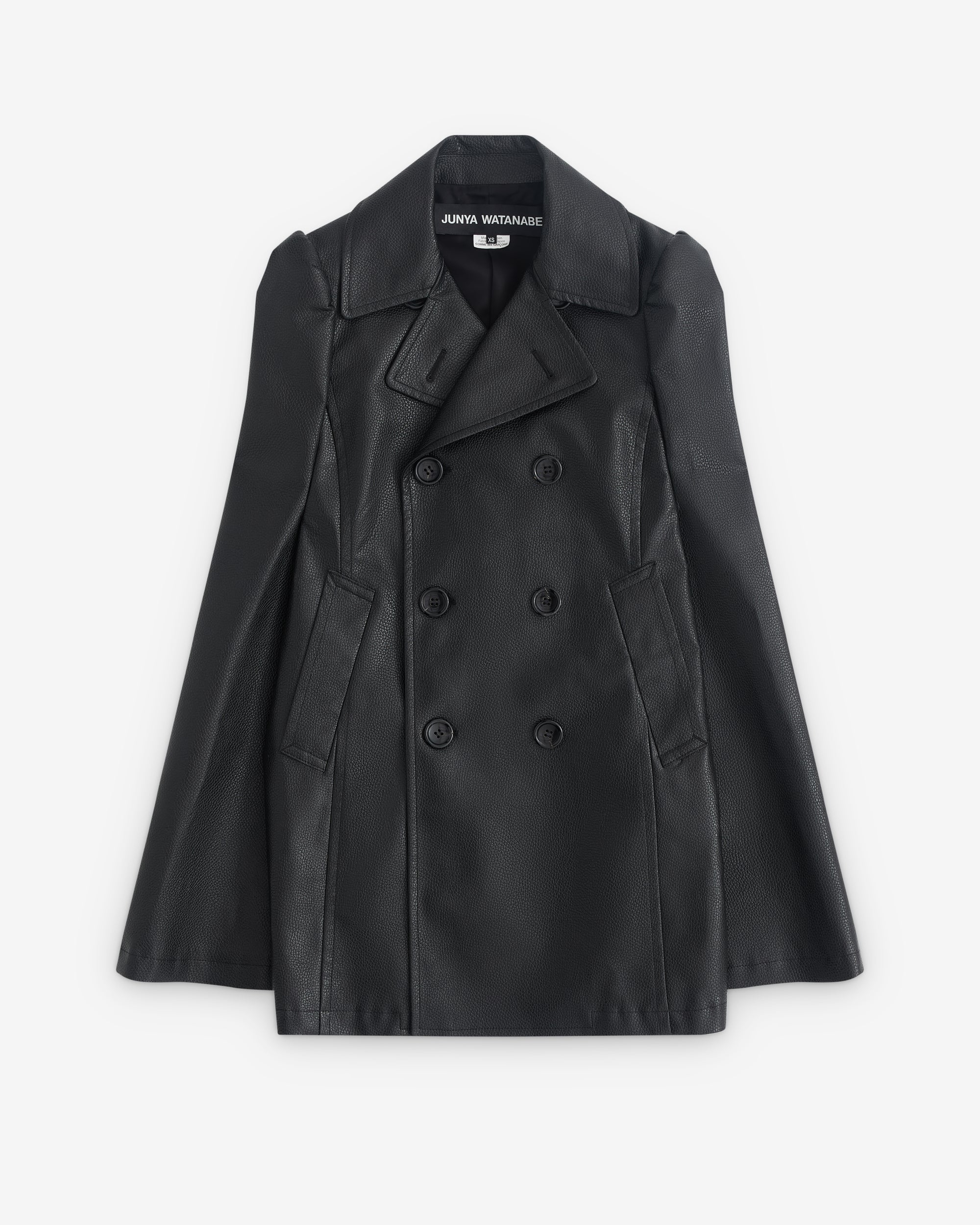 Junya Watanabe: Women's Double Breasted Cape (Black) DSML E-SHOP