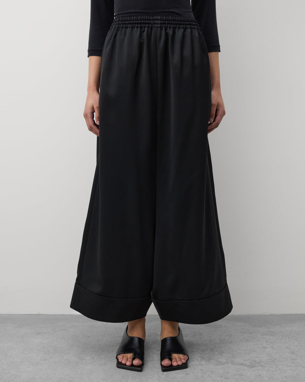 Junya Watanabe - Women's Wide Leg Cuffed Trousers - (Black)