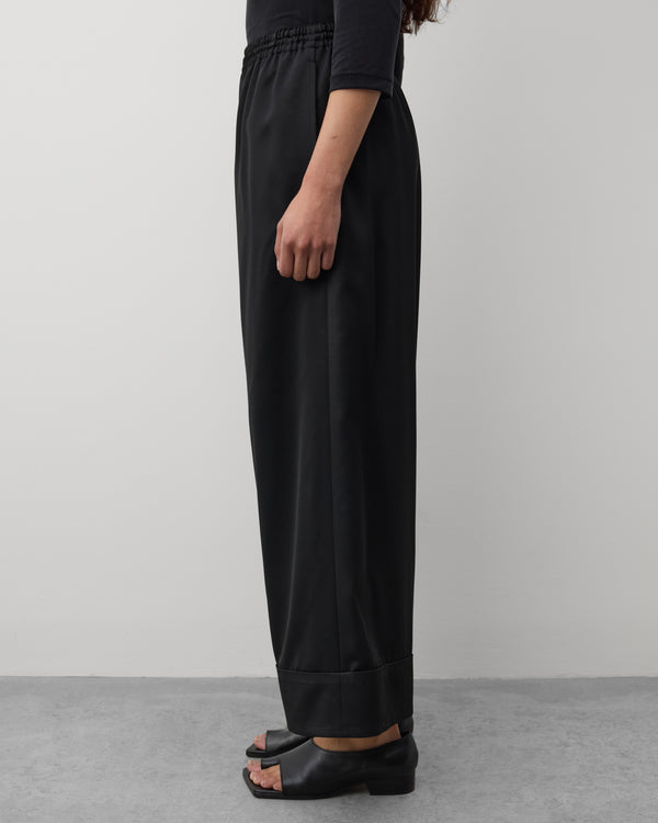 Junya Watanabe - Women's Wide Leg Cuffed Trousers - (Black)