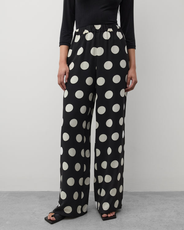 Junya Watanabe - Women's Polka Dot Trousers - (Black/White)