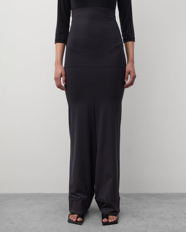 Junya Watanabe - Women's Fold Down Waist Trousers - (Black)