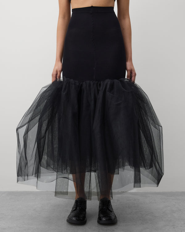 Junya Watanabe - Women's Tulle Bubble Skirt - (Black)
