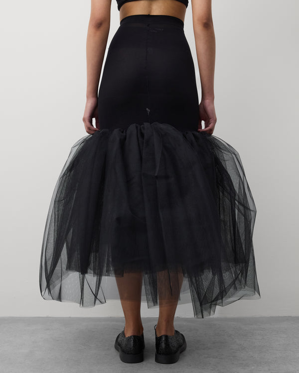 Junya Watanabe - Women's Tulle Bubble Skirt - (Black)