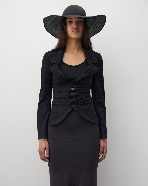 Junya Watanabe - Women's Floral Lace Blazer - (Black)