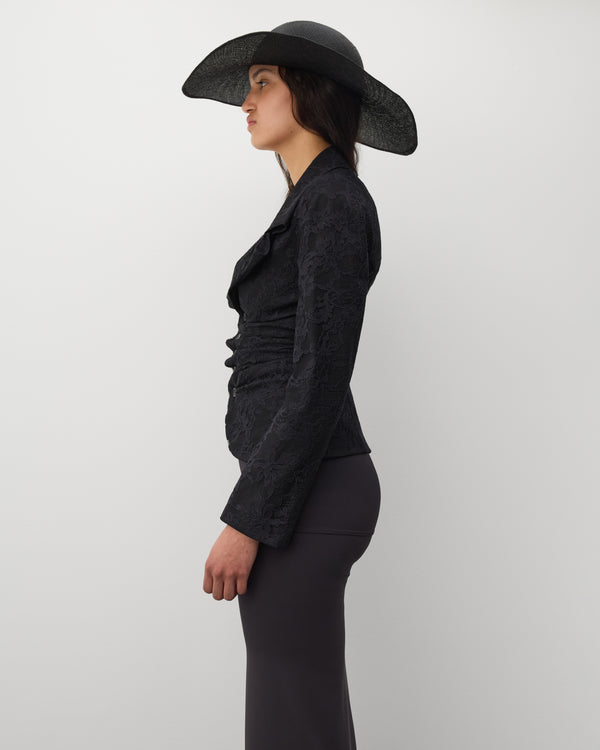 Junya Watanabe - Women's Floral Lace Blazer - (Black)