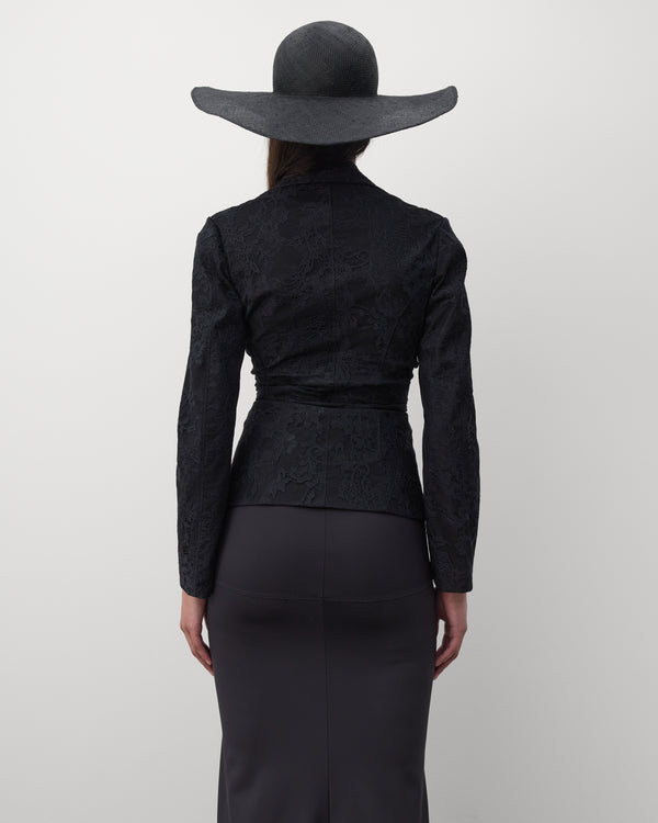 Junya Watanabe - Women's Floral Lace Blazer - (Black)