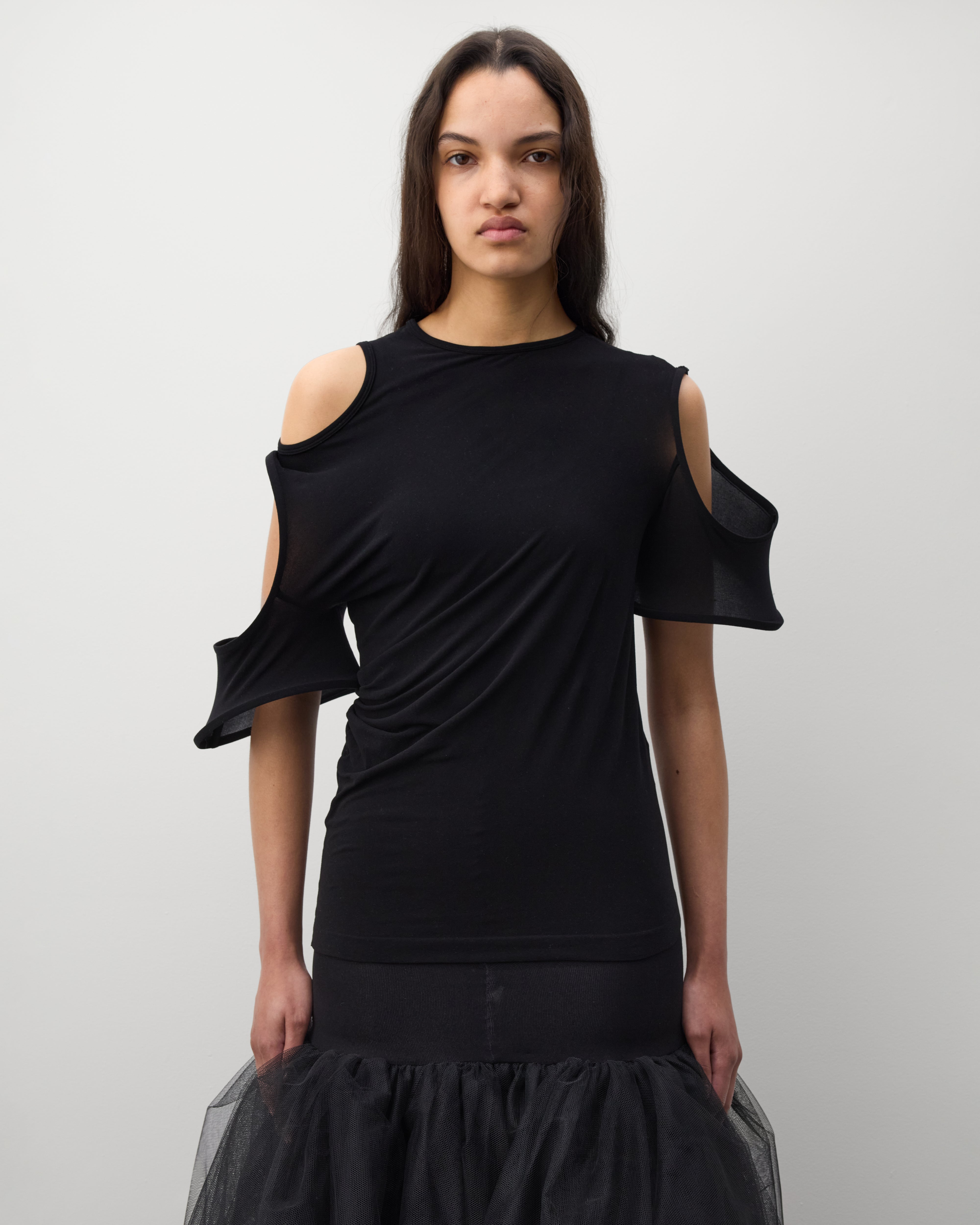 Junya Watanabe: Women's Cut Out Top (Black) | Dover Street Market