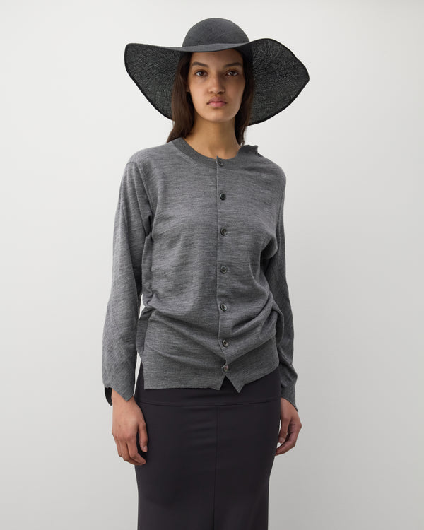 Junya Watanabe - Women's Asymmetric Knit Cardigan - (Grey)