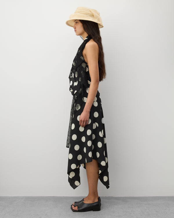 Junya Watanabe - Women's Halter Neck Polka Dot Dress - (Black/White)