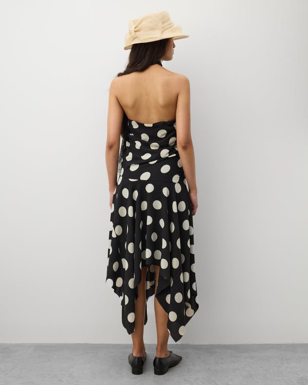 Junya Watanabe - Women's Halter Neck Polka Dot Dress - (Black/White)