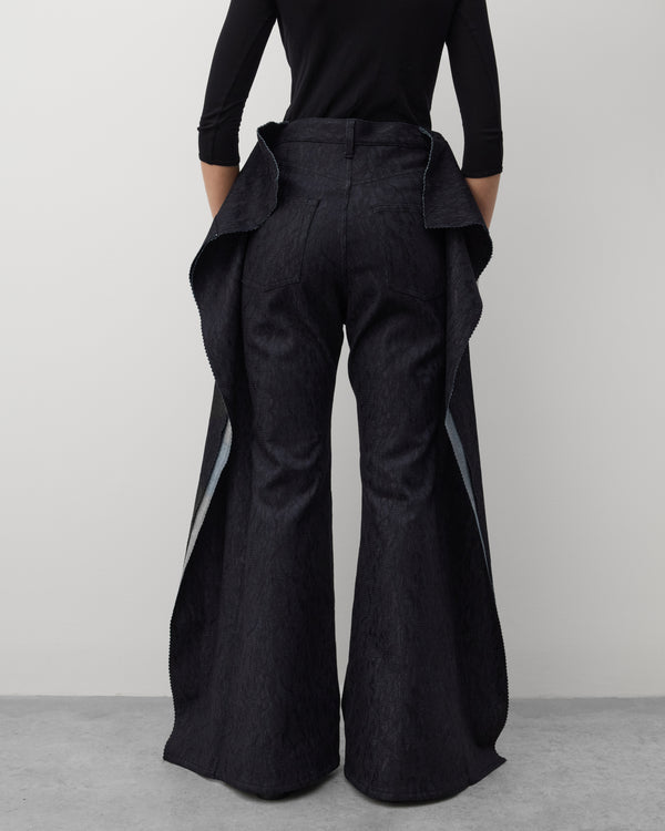 Junya Watanabe - Women's Raw Edge Oversized Trousers - (Black)