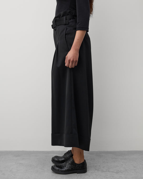 Junya Watanabe - Women's Pleated Cuffed Trousers - (Black)
