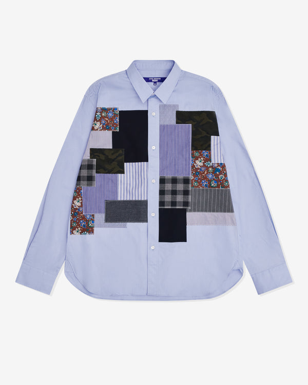 Junya Watanabe MAN - Men's Patchwork Stripe Shirt - (Blue)