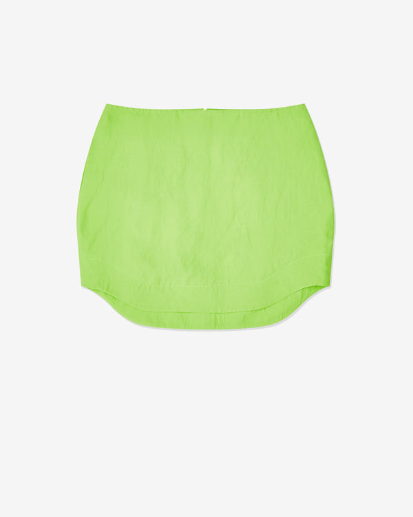 J.W. Anderson - Women's Curved Hem Mini Skirt - (Lime)