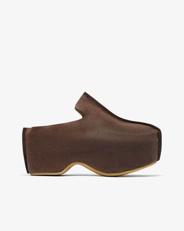 J.W. Anderson - Women’s Platform Clog - (Deep Walnut)