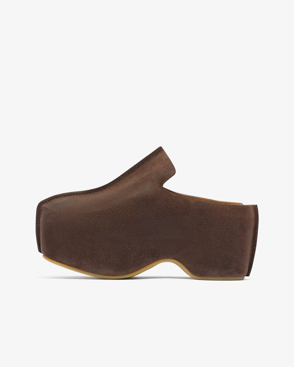 J.W. Anderson - Women’s Platform Clog - (Deep Walnut)