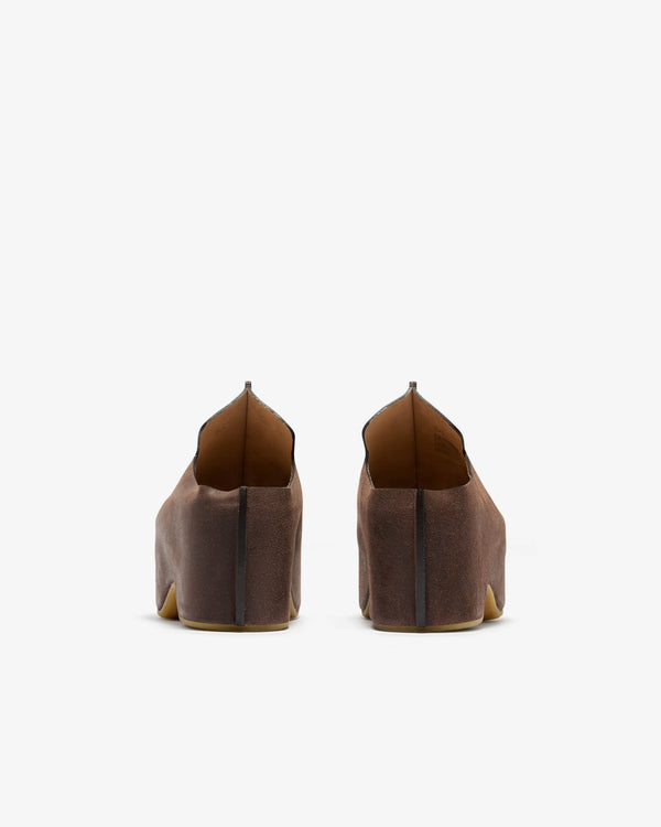 J.W. Anderson - Women’s Platform Clog - (Deep Walnut)