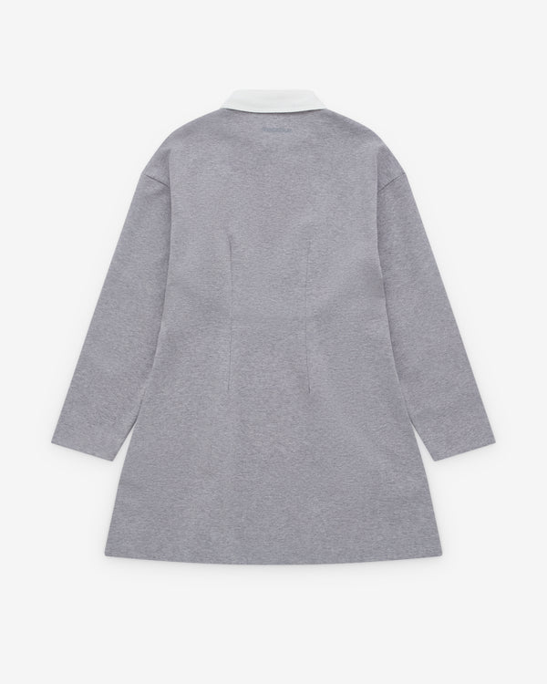 J.W. Anderson - Women’s Long Sleeve Polo Dress - (Mid Grey Melange)