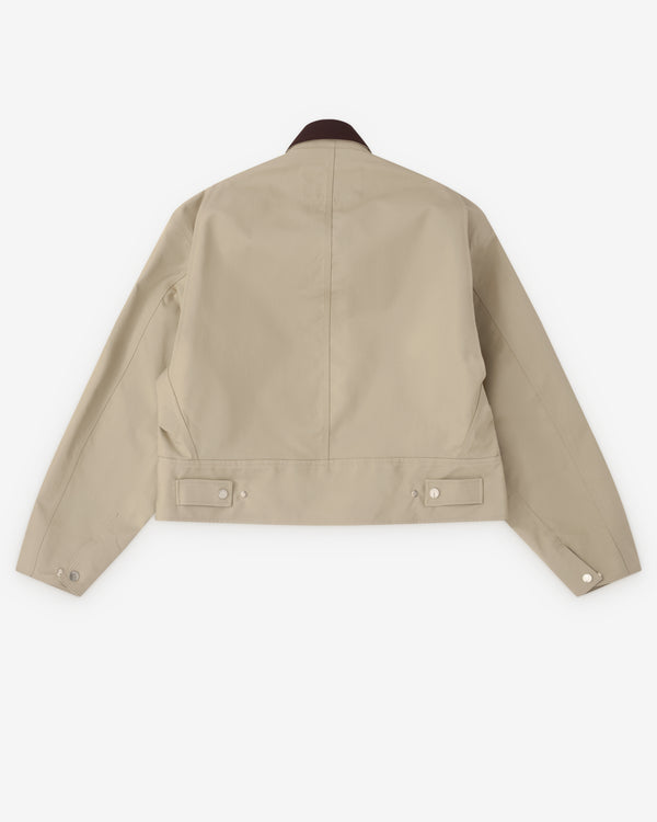 J.W. Anderson - Women’s Curved Hem Workwear Jacket - (Nougat/Chocolate)