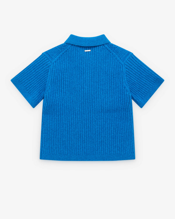 J.W. Anderson - Women’s Cropped Cable Knit Polo - (Blue)
